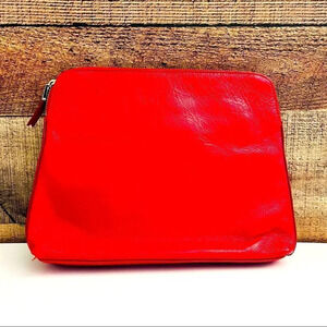 NWOT India Hicks Red Clutch Insider Cosmetic Bag - Red